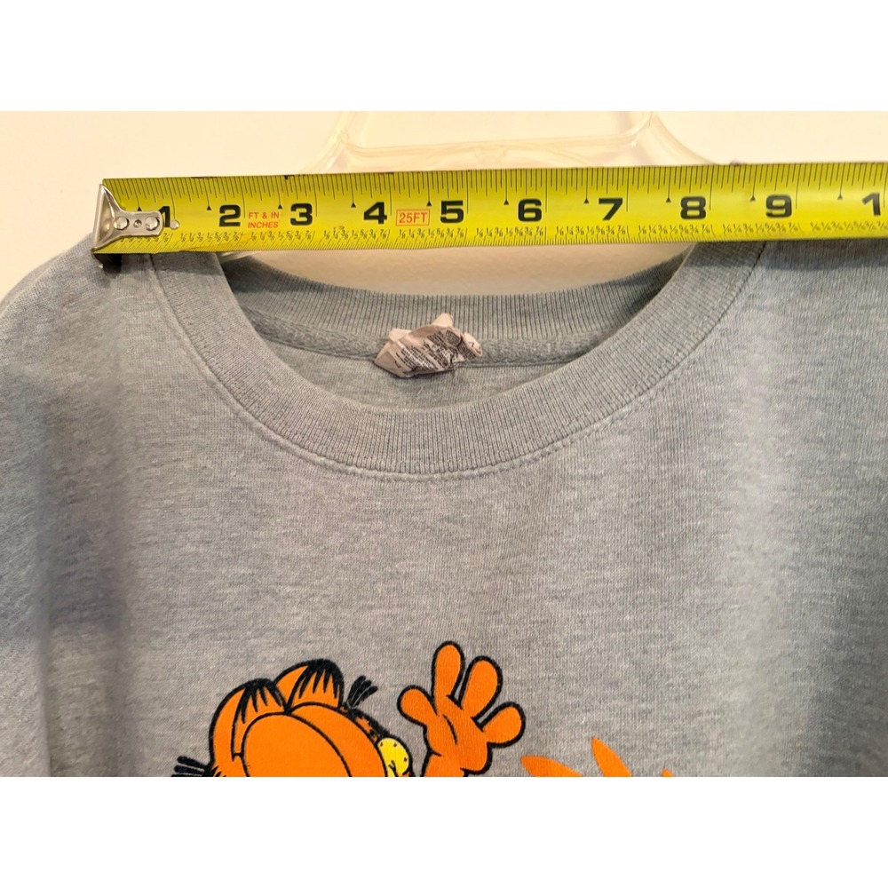Delta Fleece Garfield 1978 Graphic Sweatshirt Gray Crewneck Mens XL Retro EUC - Picture 11 of 12